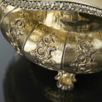 Large George IV sterling silver-gilt milk jug