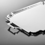 George II style sterling silver serving tray