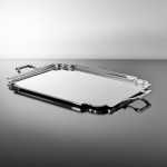 George II style sterling silver serving tray