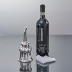 Victorian antique sterling silver wine funnel with interesting military history