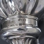 Victorian antique sterling silver wine funnel with interesting military history