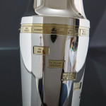 Art Deco silver-plated recipe cocktail shaker