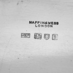 Impressive two-handled Edwardian oval sterling silver serving tray