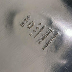 Bell-shaped silver-plated cocktail shaker