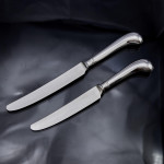 Edwardian one-date-&-maker Rattail sterling silver cutlery for 12