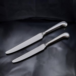 Edwardian one-date-&-maker Rattail sterling silver cutlery for 12