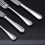 Excellent set of antique hand-forged one-date-&-maker Rattail pattern sterling silver cutlery for 12