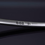 Excellent set of antique hand-forged one-date-&-maker Rattail pattern sterling silver cutlery for 12