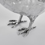 Edwardian sterling silver partridge hen