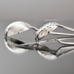 Canteen set of antique hand-forged Old English sterling silver cutlery set for 12