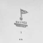 Antique silver-plated biscuit box