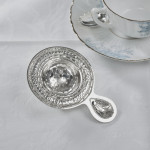 Handmade Arts & Crafts sterling silver tea strainer
