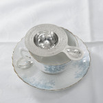 Handmade Arts & Crafts sterling silver tea strainer