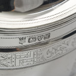 Edwardian oval sterling silver tea caddy