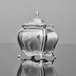 18th century style Edwardian sterling silver tea caddy