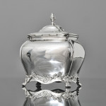 18th century style Edwardian sterling silver tea caddy