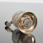 Edwardian cut glass & sterling silver pepper grinder