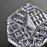 Art Deco style cut glass & sterling silver preserve jar