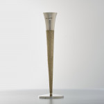 Pair of mid-century silver-gilt candlesticks