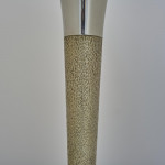 Pair of mid-century silver-gilt candlesticks