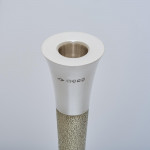 Pair of mid-century silver-gilt candlesticks