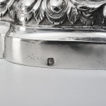 Pair of antique 1st standard French silver 5-light candelabra