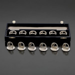 Matched set of 12 sterling silver swan place card holders