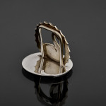 Matched set of 12 sterling silver swan place card holders