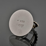 Matched set of 12 sterling silver swan place card holders