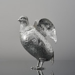 Edwardian sterling silver model of a partridge
