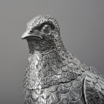 Edwardian sterling silver model of a partridge