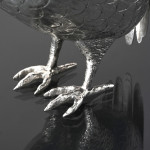 Edwardian sterling silver model of a partridge