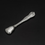 Rare set of hand-forged Princess No 2 sterling silver cutlery for 12 in fitted canteen