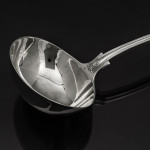 Rare set of hand-forged Princess No 2 sterling silver cutlery for 12 in fitted canteen