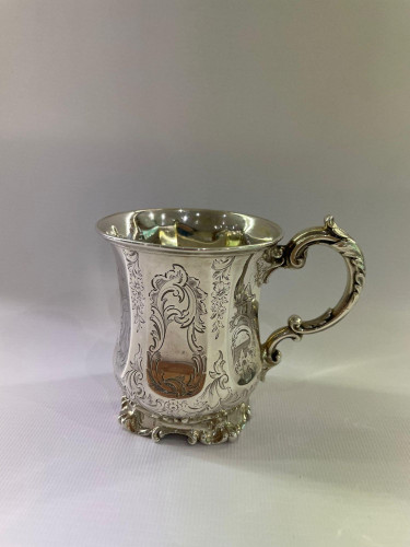 Victorian silver child's mug