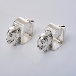 Pair of silver elephant napkin rings