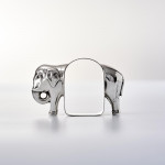 Pair of silver elephant napkin rings