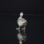 Small sterling silver mallard drake