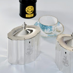 Pair of George III sterling silver tea caddies