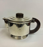 French Art Deco 1st standard silver teapot