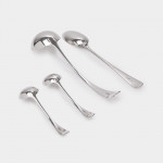 Set of Edwardian hand-forged Old English sterling silver cutlery set for 18