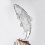 Cast salmon sterling silver model