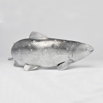 Cast salmon sterling silver model