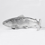Cast salmon sterling silver model