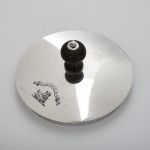 George III Scottish sterling silver brandy warmer & cover