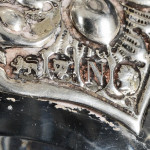 Victorian hand-cut crystal & silver gilt wine jug