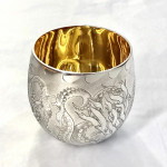 Unique sealife silver tumbler cup