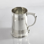 Silver-plated quart mug