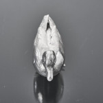 Small sterling silver mallard duck model