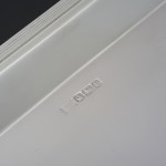 Mid-century sterling silver drinks serving tray in the Art Deco style